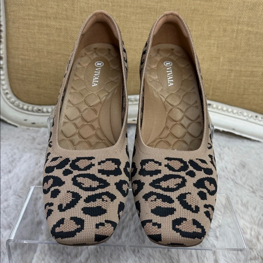 Vivaia | Margot Leopard-Print Wedge Pumps, Size EU43